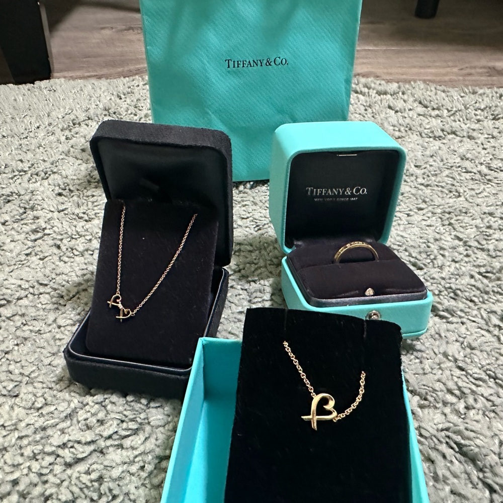 ❗️Tiffany bundle 18k ( Necklace, Bracelet and Ring)